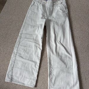 Old Navy girls Cream Flare Jeans